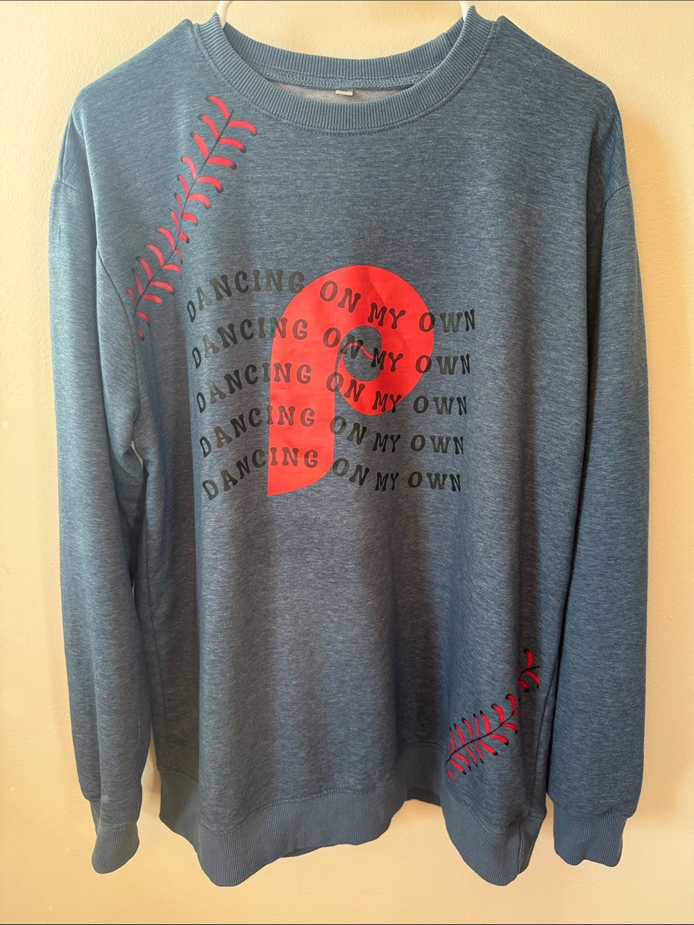 Women’s Philadelphia Phillies Crewneck Sweatshirt - 'Dancing On My Own'